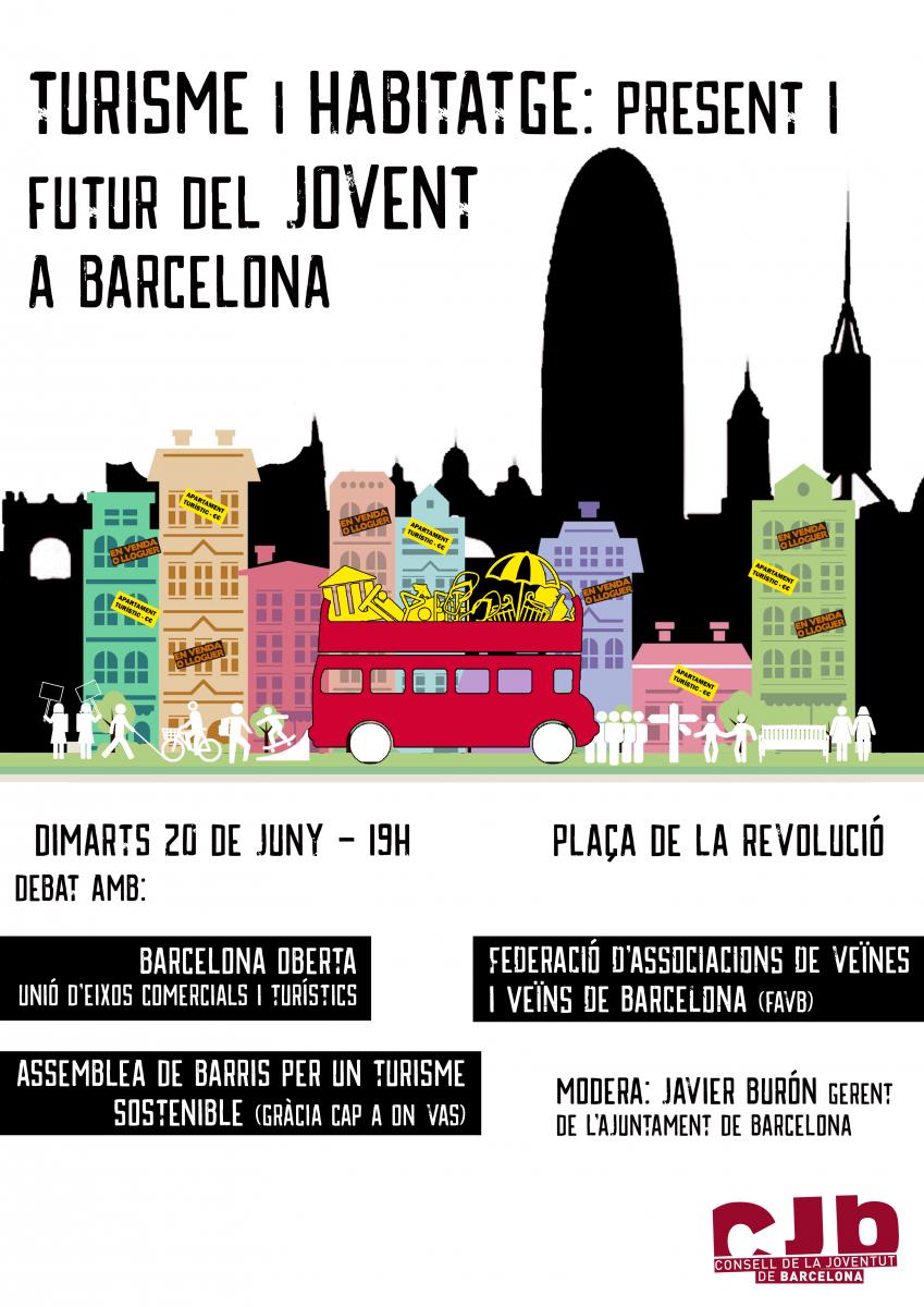 Debat sobre turisme i habitatge: present i futur dels joves a Barcelona