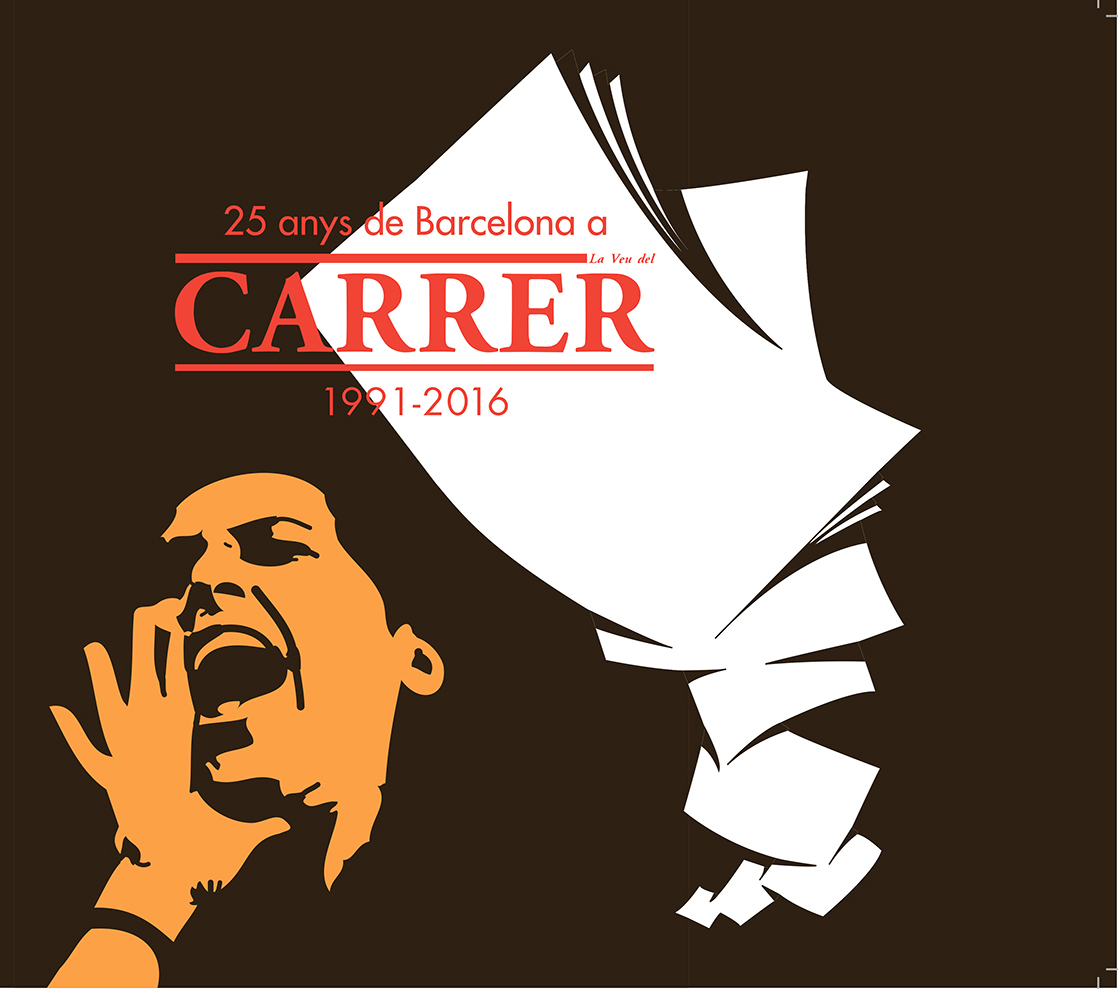Portada de 25 anys de Barcelona a Carrer (1991-2016).