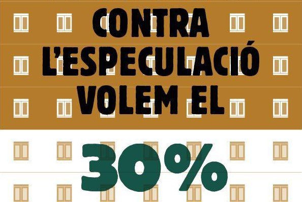 Roda de premsa: El grup promotor del 30% es reuneix amb la Generalitat i l'Ajuntament de Barcelona