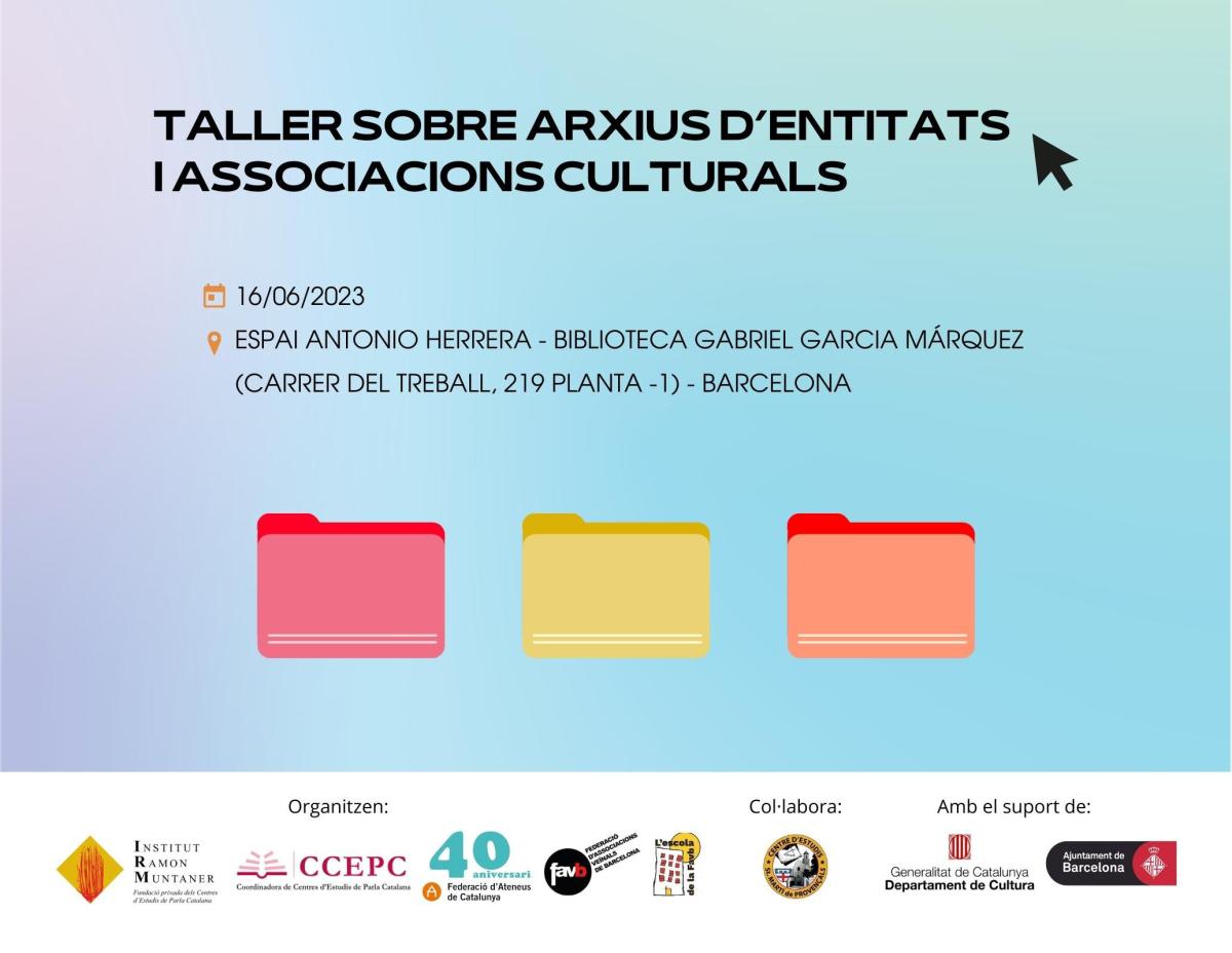 Taller sobre arxius d’entitats i associacions culturals a Barcelona