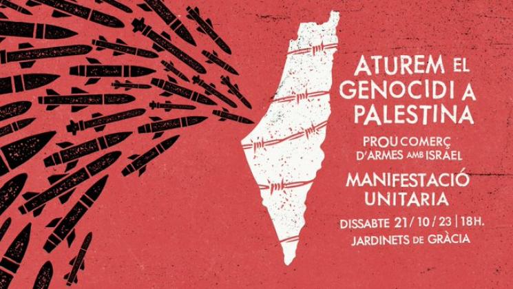 Crida a participar a la manifestació en suport del poble de Gaza
