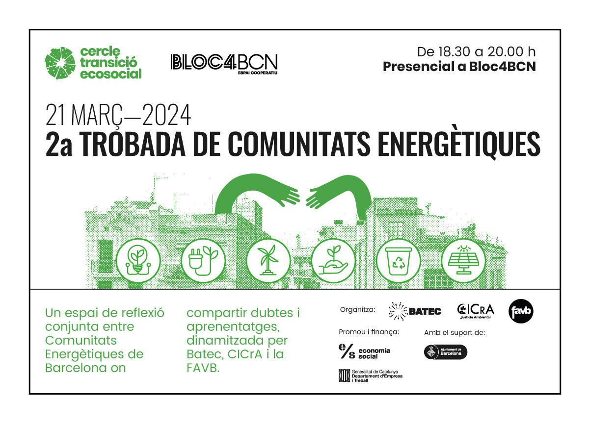 Segona trobada de Comunitats Energètiques de Barcelona