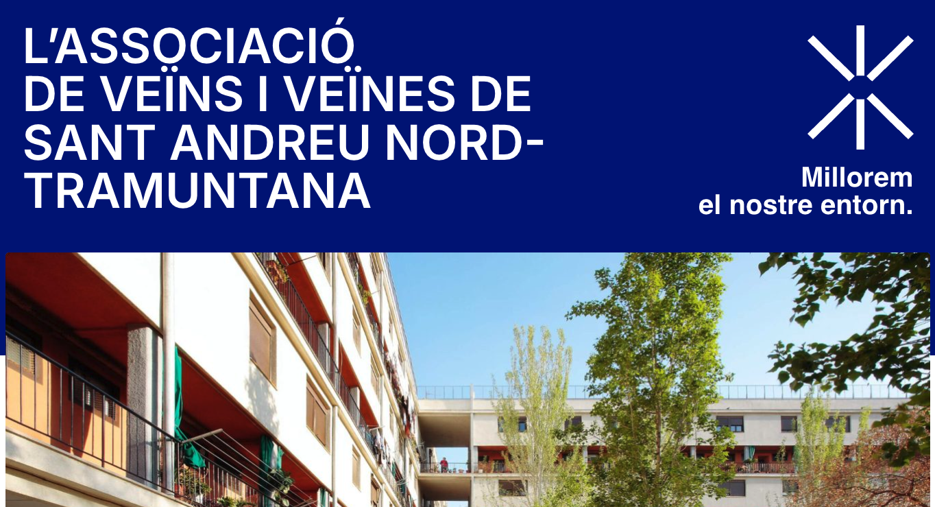 L’AV Sant Andreu Nord-Tramuntana estrena nova pàgina web i reforça la seva identitat digital